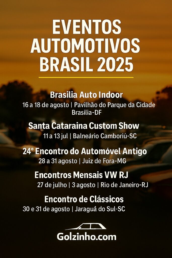 eventos automotivos Brasil 2025