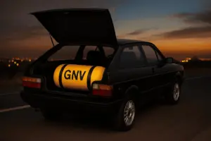 gol quadrado com gnv a mostra