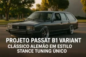 Passat B1 Variant: Clássico Alemão em Estilo Stance Tuning Único