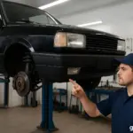 uno no mecanico mexendo no carro