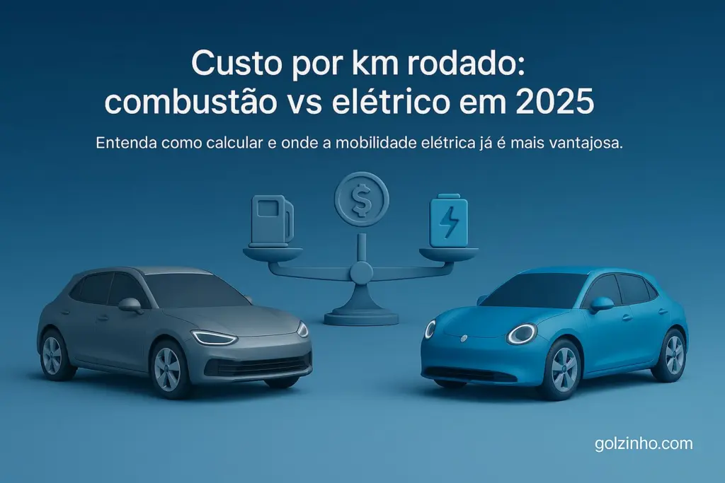 Custo por km rodado: como calcular, comparar combustão vs elétrico e tendências para 2025