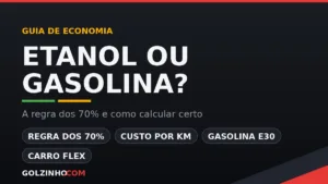 etanol ou gasolina? regra dos 70%