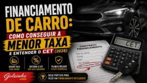 financiamento de carro e como conseguir uma menor taxa (além de entender o CET) em 2026