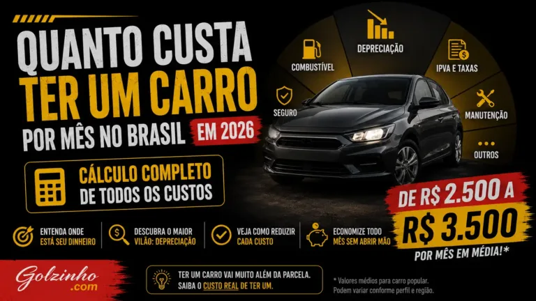 quanto custa manter um carro?
