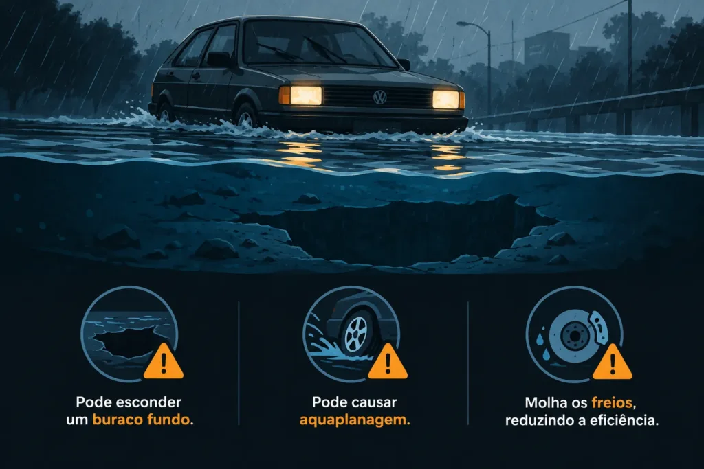 riscos da aquaplanagem